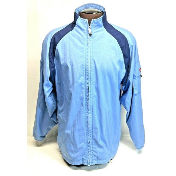 Jordan Other - Jordan Jacket Men's Large Nylon Full Zip Blue Mesh Lined Windbreaker
